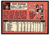 1969 Topps Woody Woodward #142 Good back of card