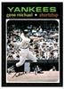 1971 Topps Gene Michael #483 Good front of card