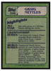 1982 Topps Graig Nettles #506 In Action Low Grade back of card