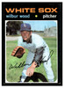 1971 Topps Wilbur Wood #436 Low Grade - Creases front of card