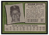 1971 Topps Wilbur Wood #436 Low Grade - Creases back of card