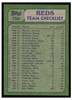 1982 Topps Ken Griffey / Tom Seaver #756 Team Leaders HOF Low Grade back of card