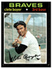 1971 Topps Clete Boyer #374 Low Grade front of card