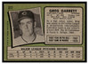 1971 Topps Greg Garrett #377 Low Grade back of card