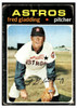1971 Topps Fred Gladding #381 Low Grade - Creases front of card