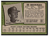 1971 Topps Ed Brinkman #389 Low Grade back of card