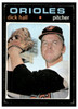 1971 Topps Dick Hall #417 Low Grade - Creases front of card
