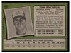 1971 Topps John Boccabella #452 Low Grade back of card