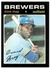 1971 Topps Dave May #493 Low Grade front of card