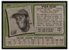 1971 Topps Vida Blue #544 Poor back of card