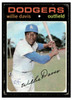 1971 Topps Willie Davis (William Henry Davis) #585 Low Grade - Creases front of card