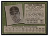1971 Topps Tom Phoebus #611 Poor back of card