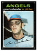 1971 Topps Gene Brabender #666 Low Grade - Creases front of card
