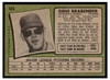 1971 Topps Gene Brabender #666 Low Grade - Creases back of card