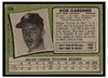 1971 Topps Rob Gardner #734 Low Grade back of card
