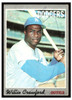 1970 Topps Willie Crawford #34 Low Grade - Marks front of card