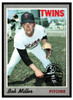 1970 Topps Bob Miller #47 50th Anniversary stamped buyback Low Grade — Example A front of card