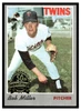 1970 Topps Bob Miller #47 50th Anniversary buyback stamp Low Grade front of card