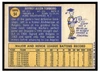 1970 Topps Jeff Torborg #54 50th Anniversary stamped buyback Low Grade back of card