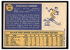 1970 Topps Frank Reberger #103 Low Grade back of card