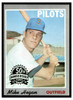 1970 Topps Mike Hegan #111 Topps 50th Anniversary stamped buyback (70–19) Low Grade front of card