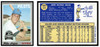 1970 Topps Mike Hegan #111 Topps 50th Anniversary stamped buyback (70–19) Low Grade front and back of card
