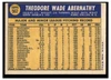 1970 Topps Ted Abernathy #562 Low Grade back of card