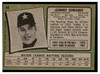 1971 Topps Johnny Edwards #44 Low Grade back of card