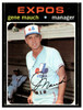 1971 Topps Gene Mauch #59 Low Grade front of card