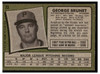 1971 Topps George Brunet #73 Low Grade back of card