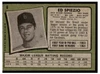 1971 Topps Ed Spiezio #6 Low Grade back of card