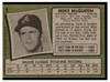 1971 Topps Mike McQueen #8 Low Grade back of card