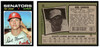 1971 Topps Del Unser #33 Low Grade front and back of card
