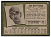 1971 Topps Joe Pepitone #90 Low Grade back of card