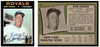 1971 Topps Bob Lemon #91 HOF Low Grade front and back of card