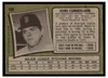 1971 Topps John Cumberland #108 Low Grade - Creases back of card