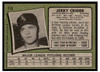 1971 Topps Jerry Crider #113 Low Grade back of card