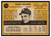 1971 O-Pee-Chee Frank Lucchesi #119 Low Grade back of card