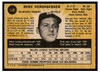 1971 O-Pee-Chee Mike Hershberger #149 Low Grade back of card