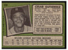 1971 Topps Cesar Gutierrez #154 Low Grade - Creases back of card