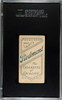 1910 T206 Shad Barry Piedmont 350 SGC 3 back of card