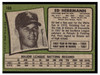 1971 Topps Ed Herrmann #169 Low Grade back of card