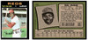 1971 Topps Hal McRae #177 Rookie Card Low Grade front and back of card