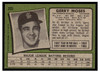 1971 Topps Gerry Moses #205 VG back of card