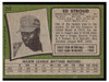 1971 Topps Ed Stroud #217 Low Grade back of card