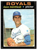 1971 Topps Dave Morehead #221 Low Grade front of card