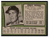 1971 Topps Gary Peters #225 Low Grade back of card