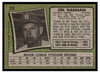 1971 Topps Jim Hannan #229 VG back of card