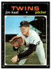1971 Topps Jim Kaat #245 HOF Low Grade - Creases front of card