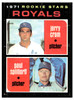 1971 Topps Jerry Cram / Paul Splittorff #247 Low Grade - Creases front of card